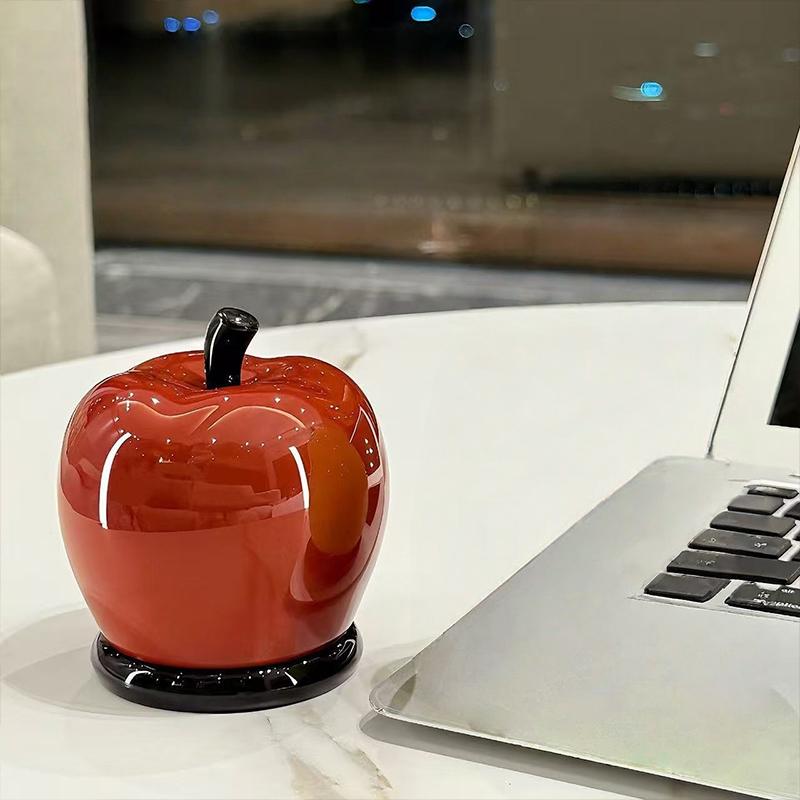 New Toothpick Holder Apple Shape With Floss Storage Stylish Home Decor For Kitchen Peace Joy Atmosphere Desktop Decoration