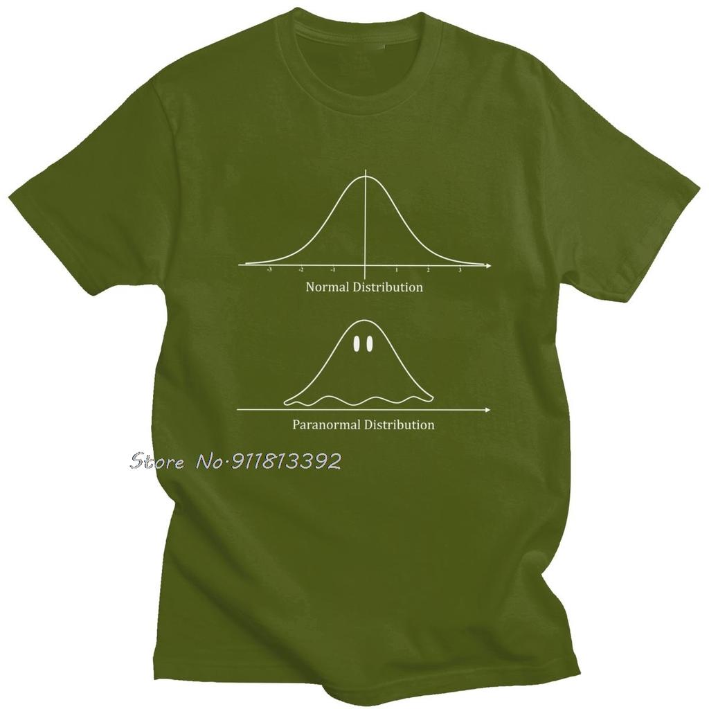 Funny Normal Distribution Paranormal Tshirt Men Cotton Humor Distribution Math Tshirt Geometric Tee Camisas Mend Summer T Shirt
