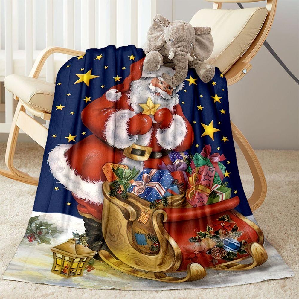 Christmas 45 Blanket Soft & Cozy Perfect for Sofa Picnics Office Chair for All Seasons Stylish Decor Birthday Christmas Gift Blanket