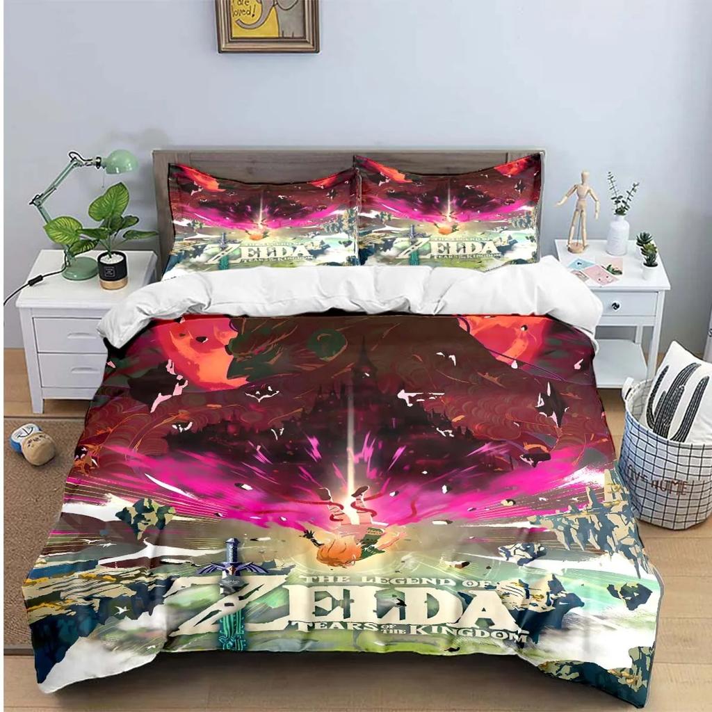 Exquisite Game Z-Zelda Printed Bedding Sets Exquisite Set Duvet Cover Bed Comforter Set Bedding Set Luxury Gift Home Textiles