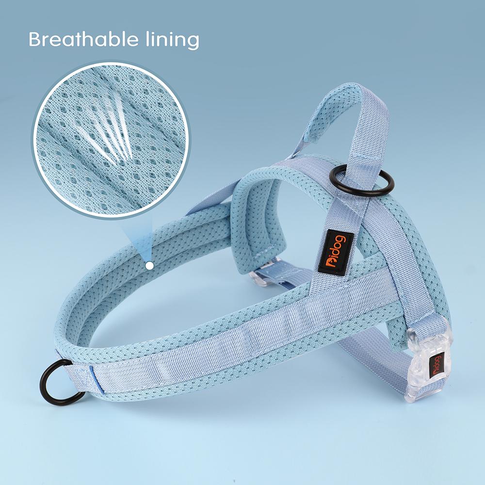 Nylon Dog Harness No Pull Dog Puppy Harnesses Soft Padded Pet Vest Adjustable for Small Medium Large Dog Chihuahua Pug Pitbull