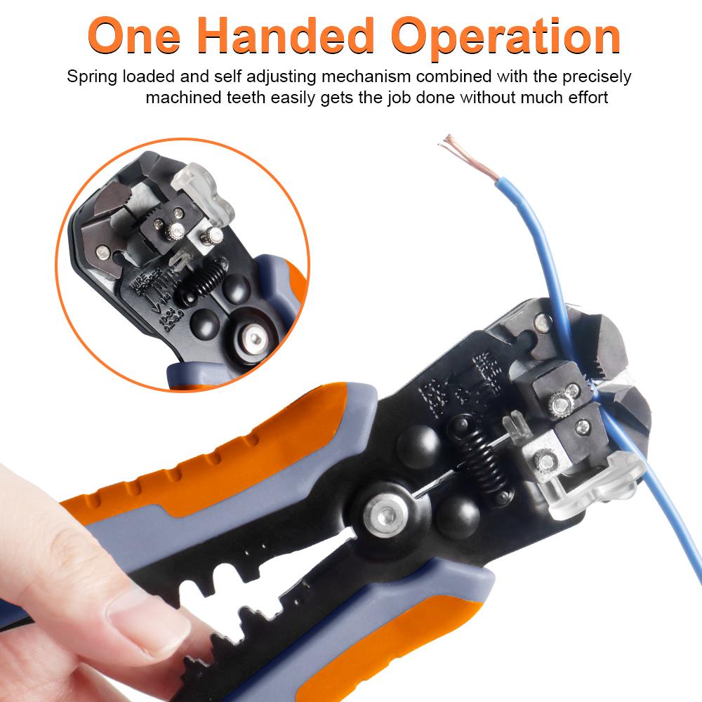 HSC8 6-4A/6-6A Crimping Pliers Kit,Stripping Cutting Plier with Tube Terminal Suit WOZOBUY Brand Electric Tools Set