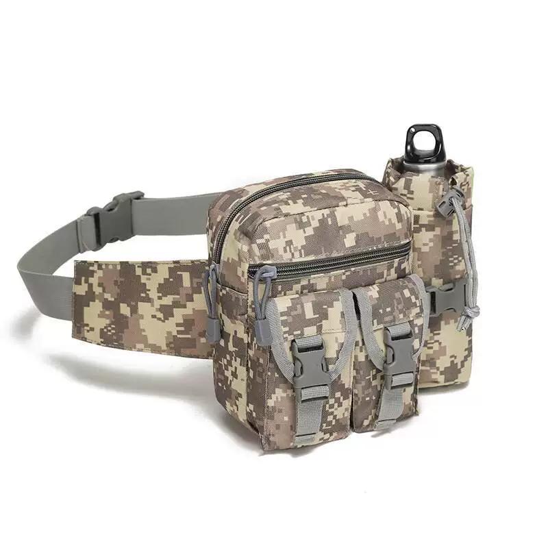 Tactical kettle bag outdoor military fan multi-functional small waist bag tool satchel cycling travel men's and women's sports small breast bag