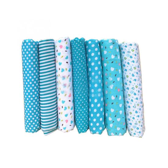 7 Stück 25 cm x 25 cm Blumendruck DIY Patchwork Baumwollstoff Nähen Quilten Tuch