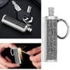 Cigarette Lighter Matchstick Kerosene Lighter Waterproof Lighter Outdoor Vintage Key ChainGray