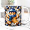3D New Christmas Christmas Gingerbread Man Ceramic Coffee Mark Cup Tea Cup Gingerbread