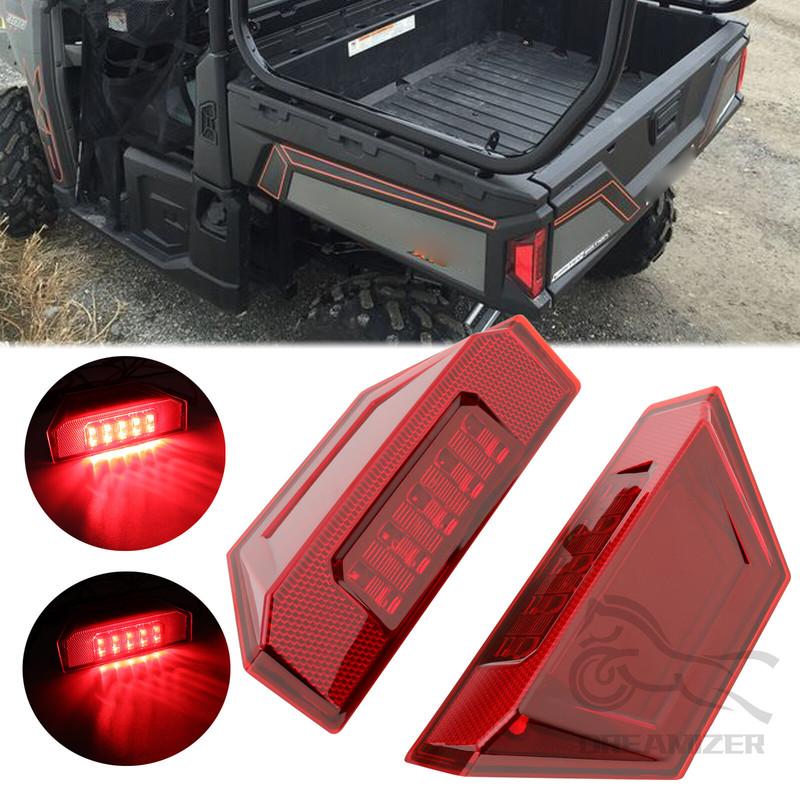 UTV Tail Light Assembly Red LED Taillight Rear Brake Stop Light Running Light For Polaris Ranger 570 XP900 XP1000 2013-2020