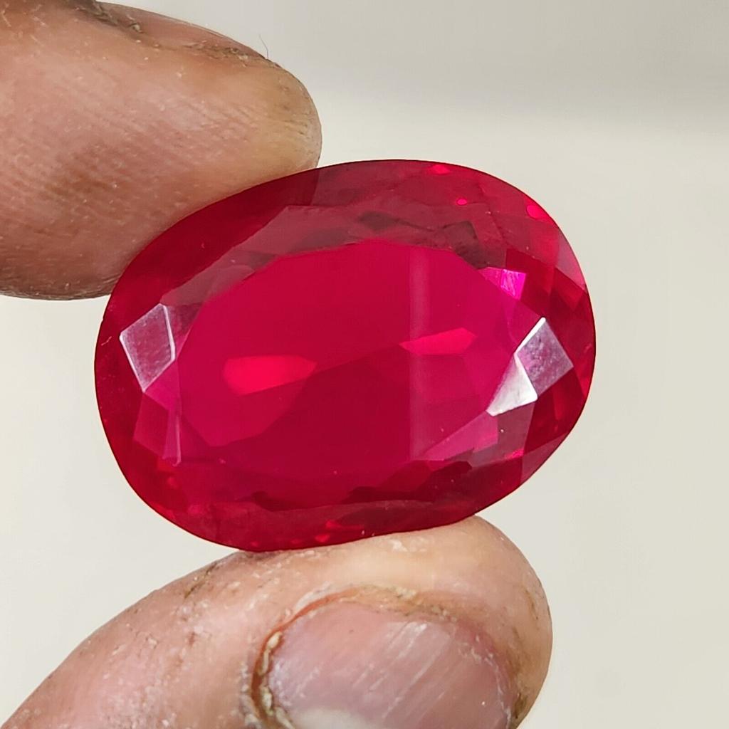53.70 Ct Heated CERTIFIED Red Ruby Stunning  Shape Oval  Loose Gemstone