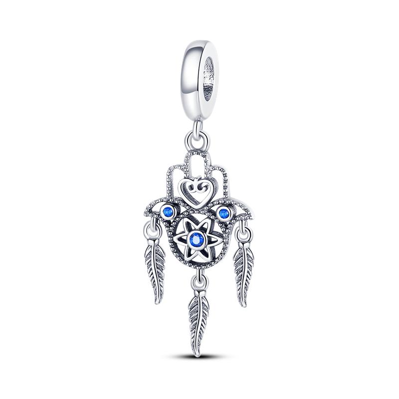 Blaue Serie Charms 925 Silber Schmetterling Erde Ozean Charms Perlen Anhänger Passend für Original Armband DIY Schmuckherstellung