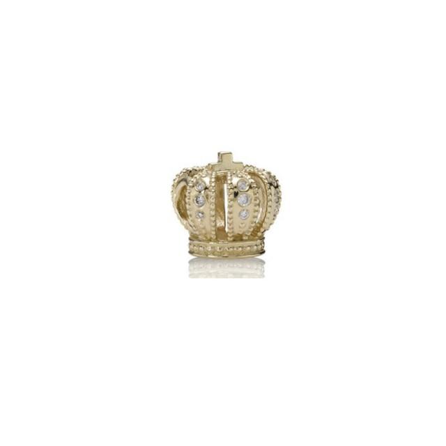 Rose Gold Crown Perlen Charm Bead Fit Original Mode Charms Silber 925 Armband Frauen Schmuck