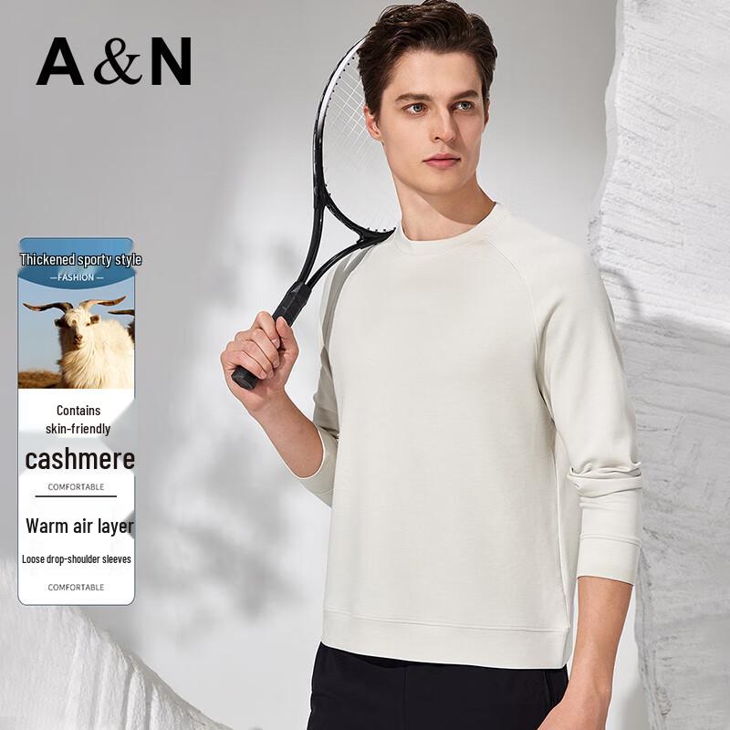 

Men s Cashmere Blend Warm Raglan Sweatshirt 2XL