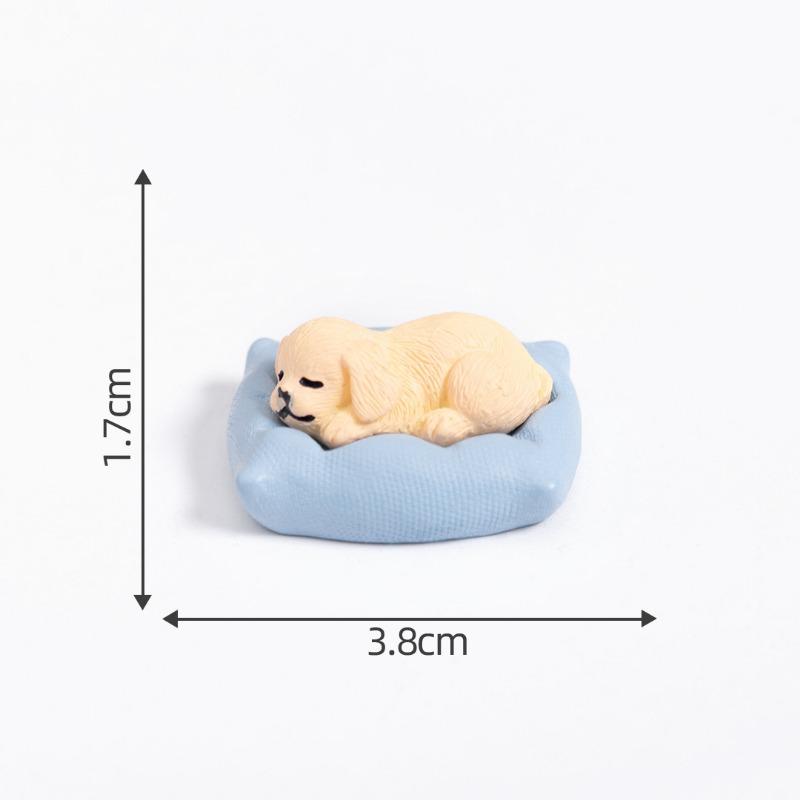 Микро-ландшафт Спящие собаки и кошки Милые фигурки животных и аксессуары Мини-автомобиль Маленькие фигурки 5#