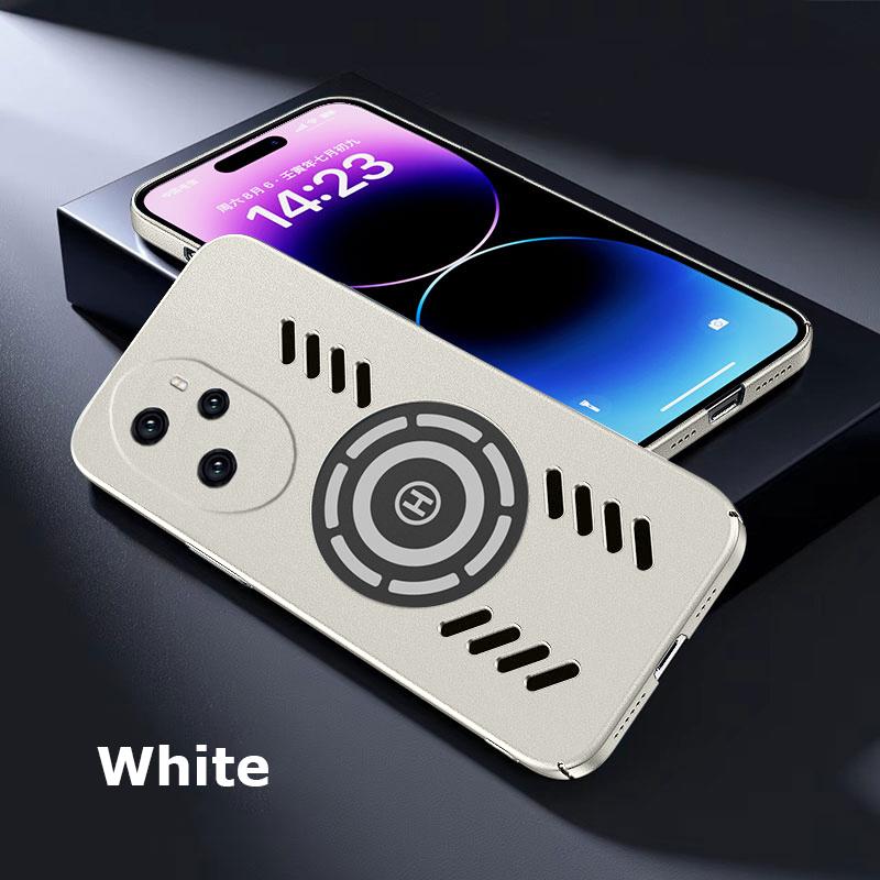 

Для Honor 90 80 70 60 50 GT Lite Pro Plus Rock Sand Ice Магнитное рассеивание тепла Матовый чехол для ПК с защитой от отпечатков пальцев Дышащий охлаждающий чехол For Honor 90 Lite белый