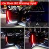 120CM Car Door Opening Warning Light Anti-rear-end Collision Safety Car Door Light 12V LED Decoration Light Car Accessories