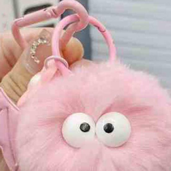 Keychain Pendant Cartoon Doll Charm with Wings Plush Key Chain Versatile Decoration Keys Backpack