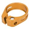 Bike Seat Post Clamp Aluminium Alloy Mountain Bike Quick Release Seatpost Collar for Cycling EnthusiastsGold
