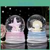 Modern Cartoon Resin Seashell Glowing Crystal Ball Mini Ornament For Kids' Room Atmosphere Light