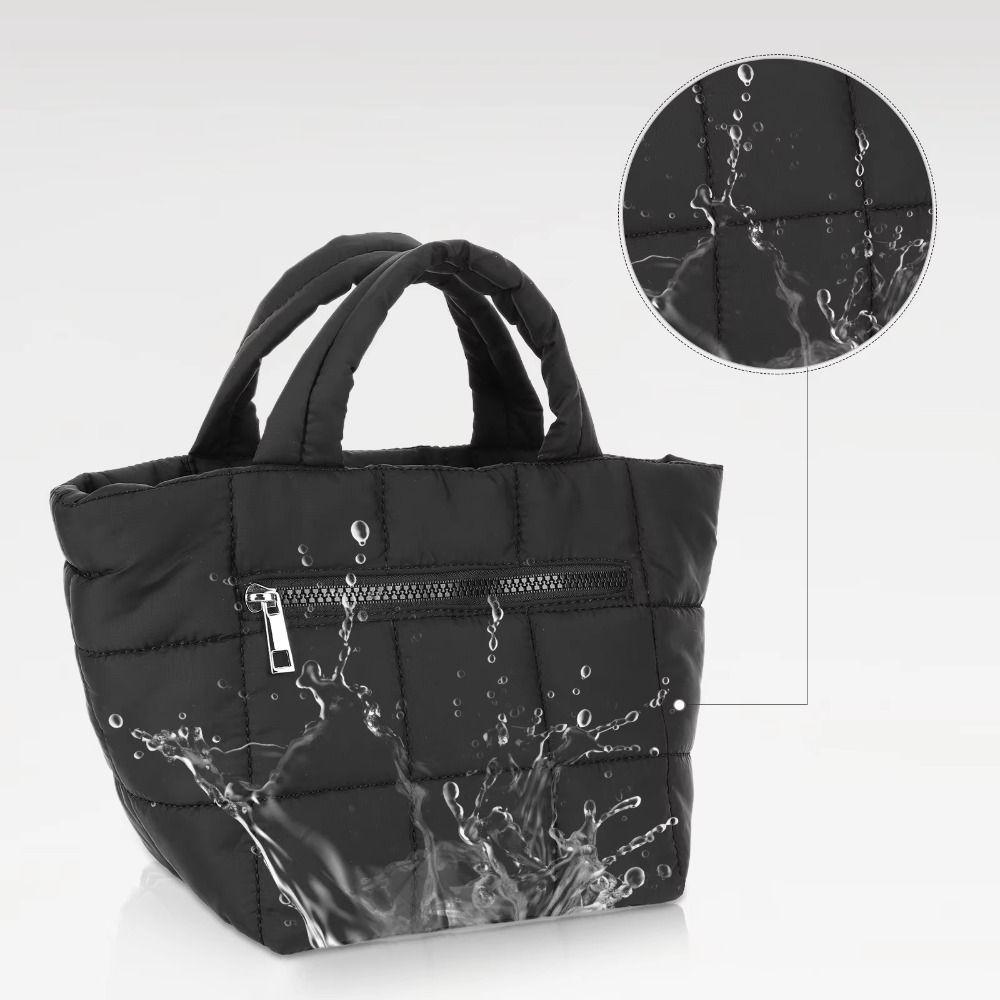 Nylon Crossbody-veske Vattert Skulderveske Lett Puffer-veske Arbeid