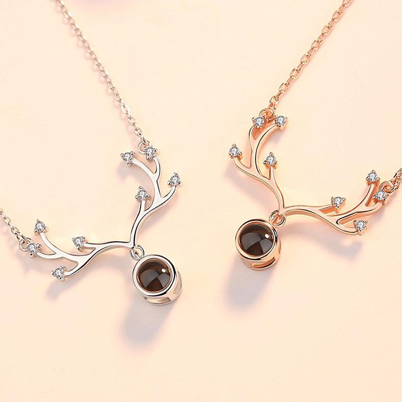 Antler Styling Design Simple Collarbone Chain Female Student