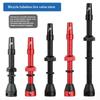 Bicycle F/V Tubeless Valve 44 60 80Mm For Bike Aluminum Alloy Pole Brass Core Integrated Rectangle Base Valve Cycling Parts