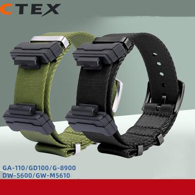 Adaptador de 16mm + Pulseira de Nylon de Conversão Para Casio Gshock GA120 GA100 5600 GWM5610 DW6600 Acessórios de Pulseira