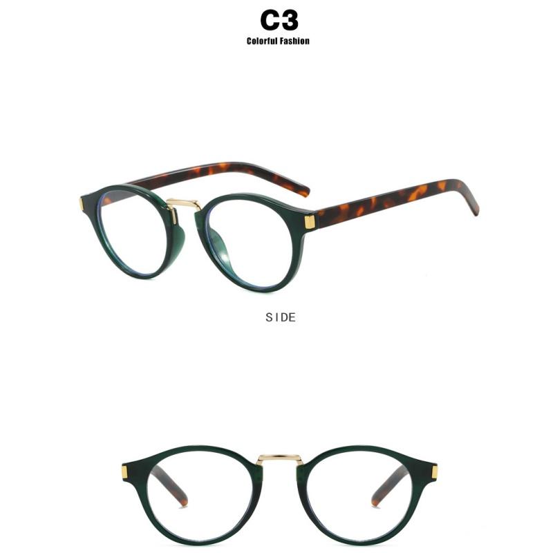 Women's glasses, retro round small frame glasses.