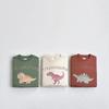 Kids' Korean Style Cartoon Dinosaur Hoodie - 2025 Autumn New Arrival Casual Pullover for Boys and Girls.