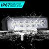 2PCS 18w 6 LED Car Work Light DRL Spotlight High Bright Waterproof Auto Offroad SUV Truck Headlights Driving Lamp 12V 24V 6000K