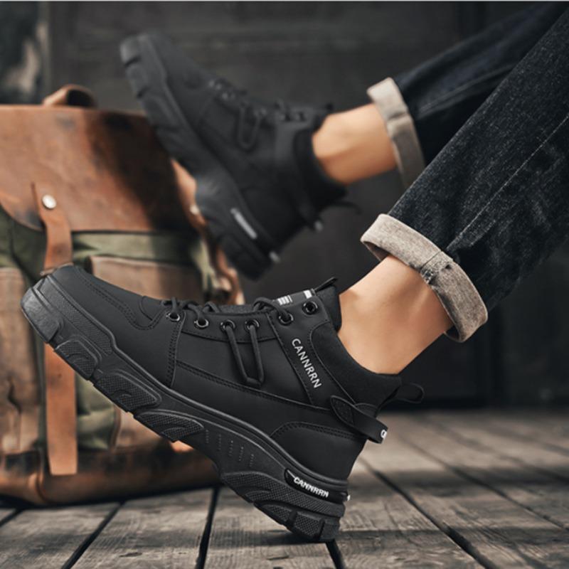 Men's Sneakers 2025Autumn High Top Casual Shoes for Men Platform Lace Up Jogging Trainers Waterproof Wear Resistant Tooling Shoe