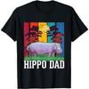 Hippopotamus Dad Hippo Hippopotamus T-Shirt