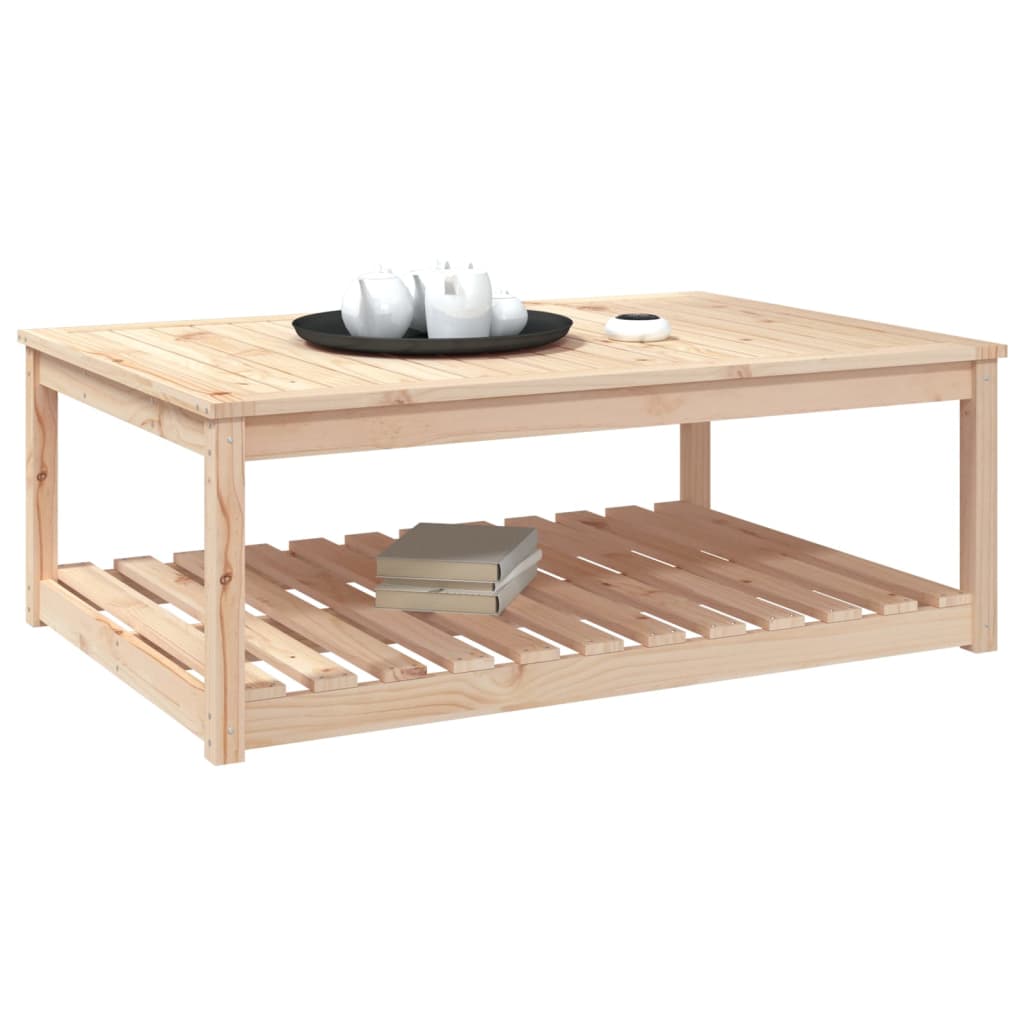 Vidaxl Garden Table, 121X82.5X45 Cm, Solid Pine Wood