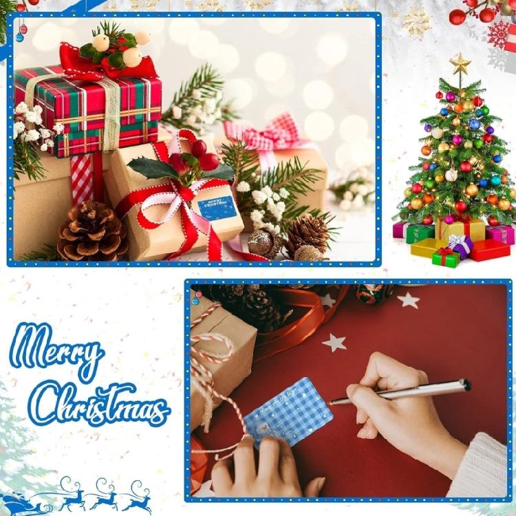 400Pcs Christmas Name Tagged Sticker Self Adhesive Labels for Gift Bags Box Wrapping Paper Decors Christmas Gift Tagged