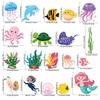 Marine animal bulletin board decoration card school classroom party paper cutting undersea world decoration card paper