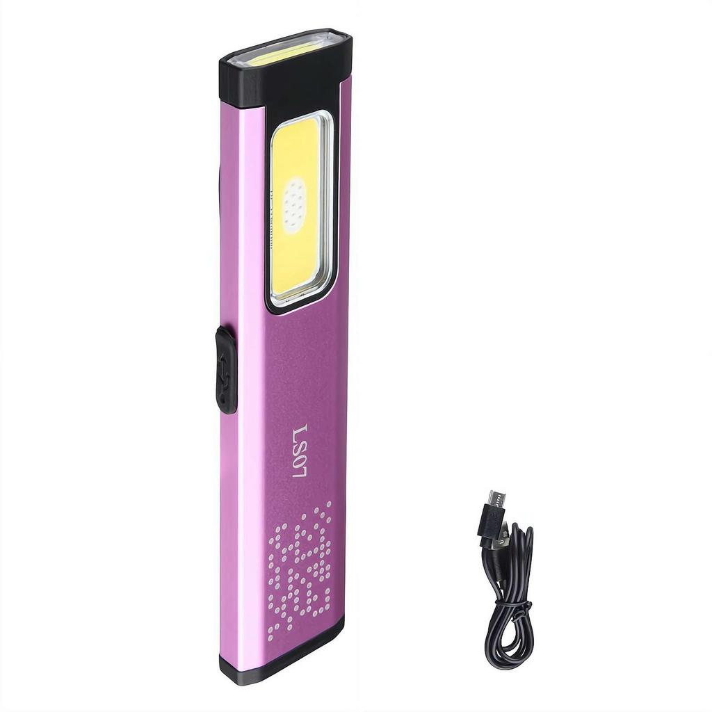 Rechargeable Multi Function LED Small Flashlight with Magnetic & Clip Portable Flat Mini Flashlight for Everyday Carry Travel
