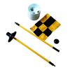Golf Flagpole Detachable Multifunction Plastic Backyard Practice Golf Hole Pole Cup Flag Stick for Golf Lover