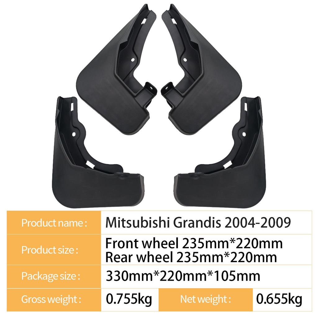 Mitsubishi Grandis 04-09 Parafango Automobilistico - Modello Transfrontaliero