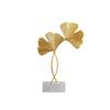 Ginkgo Leaf Ornaments Iron Ginkgo Leaf Craft Decoration with Sturdy Marble Base for Home Decor