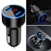 3.1A Dual Usb 2 Ports Lcd Display 12-24V Socket Car Charger