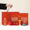 Red Fortune Ceramic Gaiwan Tea Set