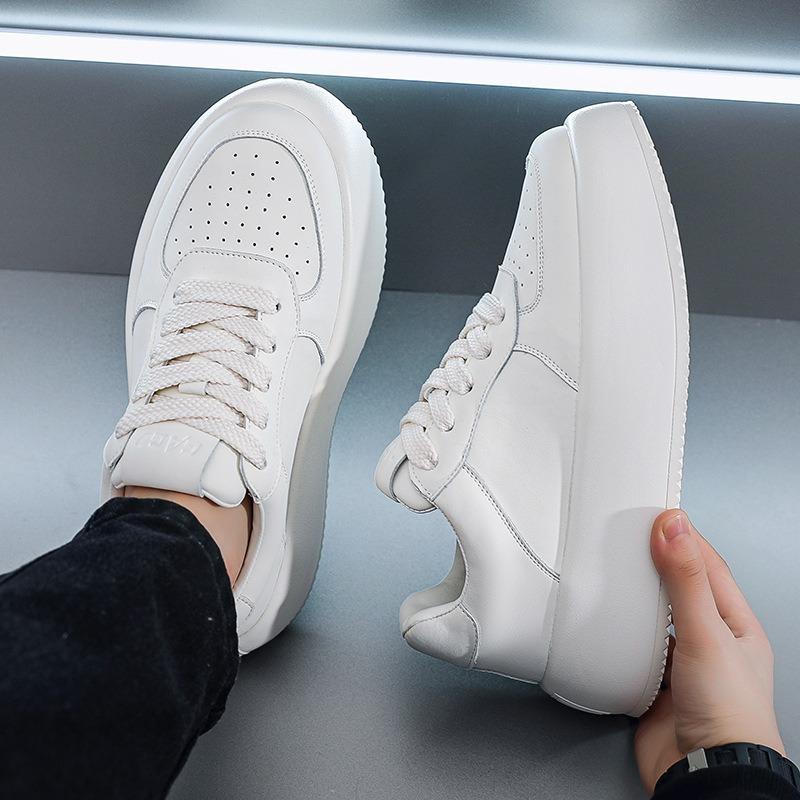 GAGJ new men's platform white shoes heightening sports Korean version of fashion versatile Internet celebrity trendy casual men's board shoes