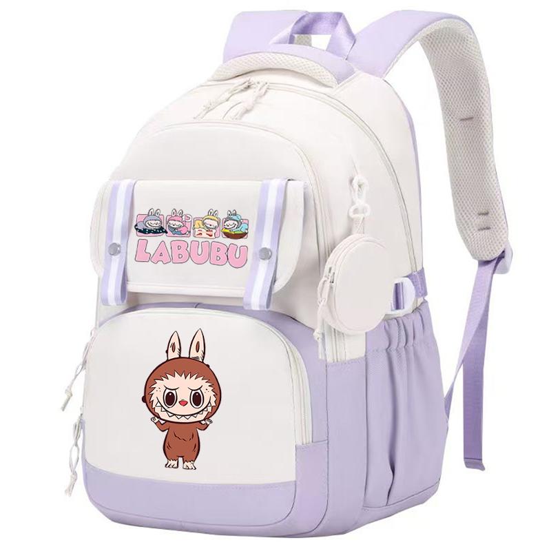 Cute Printed Backpack Teenager Student Girl Boy Knapsack Large Capacity Waterproof Casual Bag Coin Purse Women Laptop Bag Mochila
