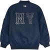 New MLB Puffer Jacket Unisex Marine Blue 3AJPB0151-50NYS