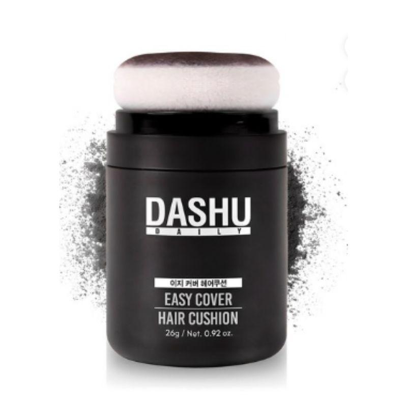 ASHU Daily Easy Cover Hair Cushion 26g Hairline Cover Powder Natural Black