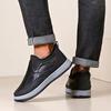 Men's Slip-On Winter Boots - Thermal Insulated Cold Weather Shoes with Non-Slip PVC Sole, Easy Slip-On Closure,Short Boot Design