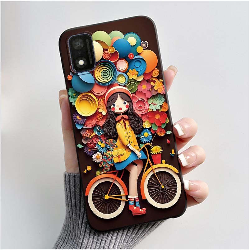 Casing For ITEL A17 / ITEL A18 Case Luxury Cute Love Rabbit Funny Soft Silicone Black TPU Back Cover For ITELA17 A 18 Phone Case