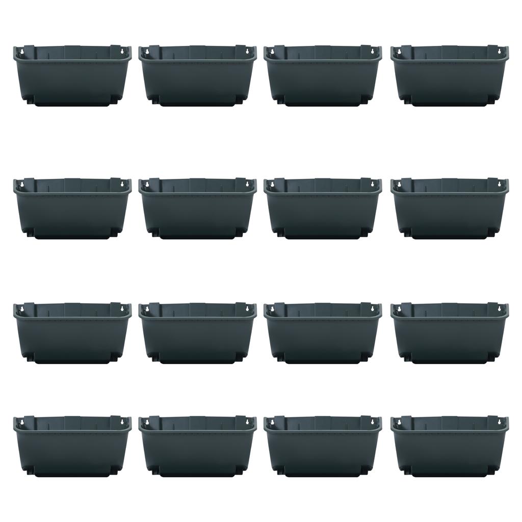16 Pack Hanging Vertical Garden Planter,13 inch Wall Mounted Planter Garden Self Watering Pot Balcony Plant Vegetable Fruit Herb