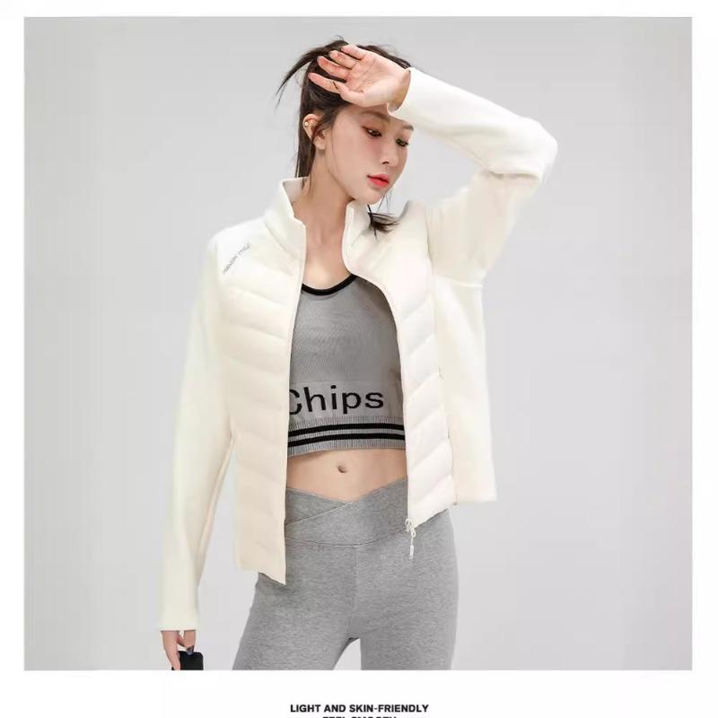 Sports light down jacket women's new popular skiing running mountaineering yoga fitness with slim-fit warm jacket