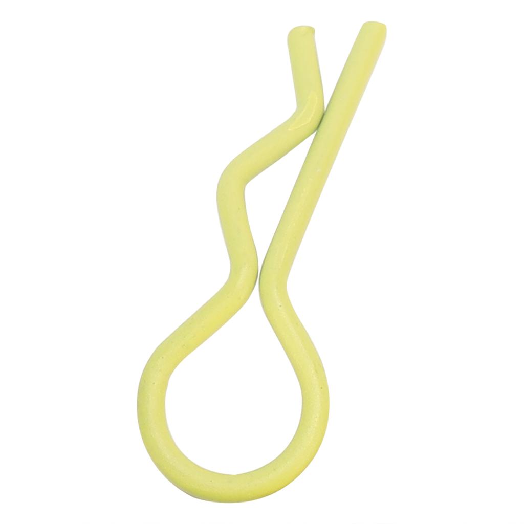 10Pcs RC Car Clip RShape Metal Body Clips Pins for 1/5 1/6 1/8 1/10 RC Car(Gold )