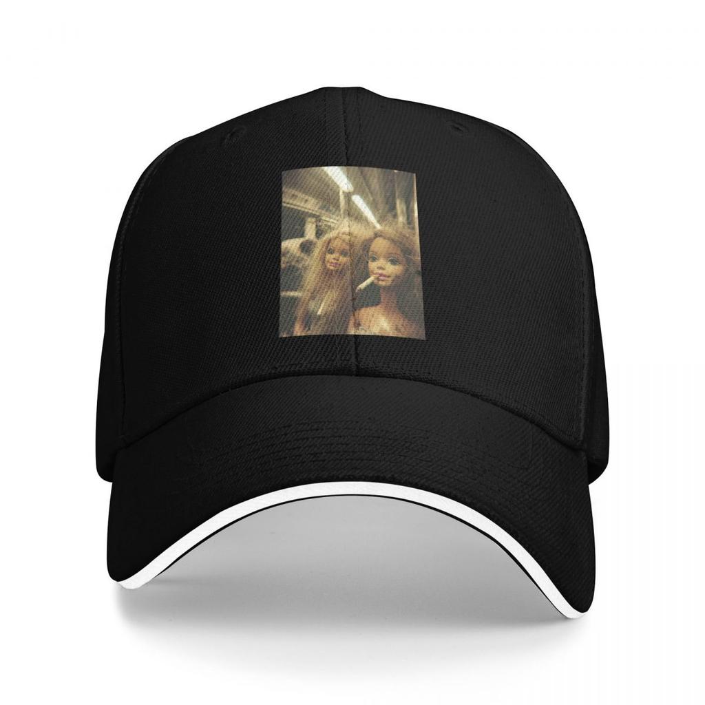 Baseball Caps Funny Disgusting Doll Face Meme Smoking Y2K Sarcastic Casquette Unisex Casual Spring Caps