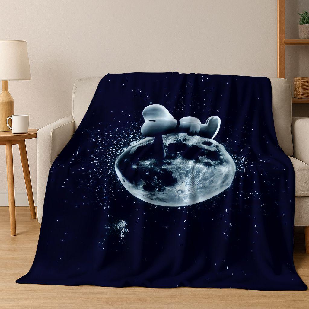 3D Cute Snoopy Dog Peanuts Art Cartoon Flannel Blanket,Cozy Soft Throw Blanket for Home Bedroom Bed Sofa Picnic Cover Gift Kids